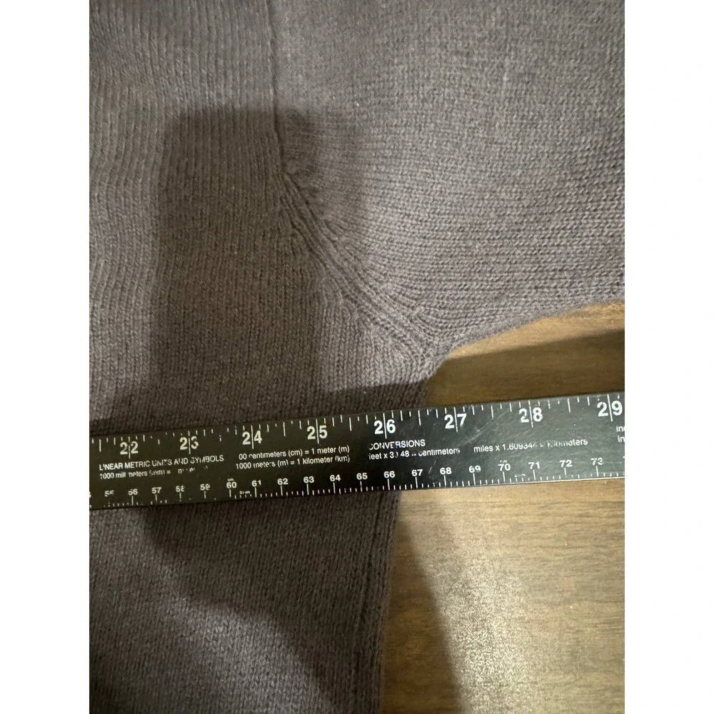 The North Face A5 Series Mens XL Lambswool Blend Crewneck Sweater Gray Tan Logo